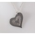 Pendentif coeur en étain